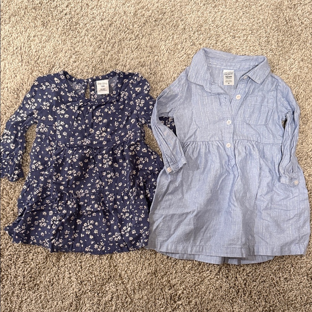 Okie Dokie Navy Floral Dress